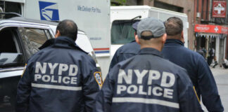 wearing NYPD jackets