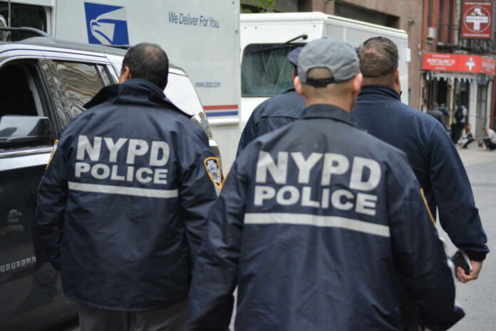 wearing NYPD jackets