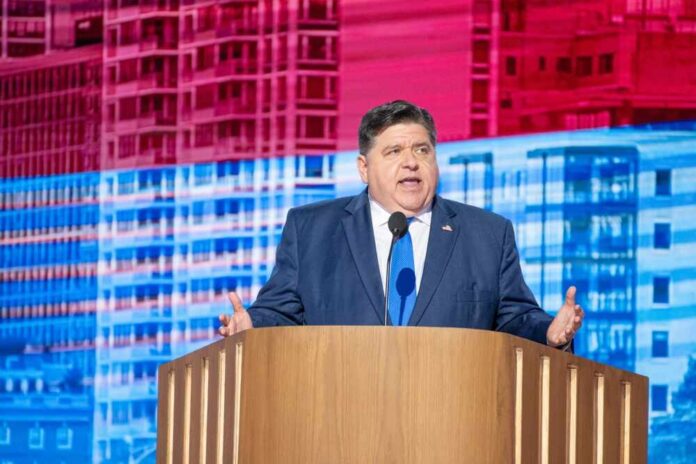 A government official delivering a speech at a conference