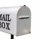 Gen Z Revives Snail Mail—Digital Detox Postal worker loading mail into a blue USPS collection box
