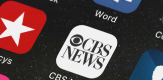CBS News app icon on smartphone screen
