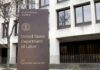 United States Department of Labor building sign outdoors