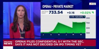 OpenAI files confidential S-1 with the SEC, has not decided timing yet