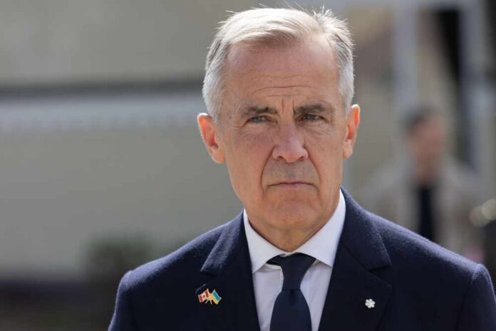 A man in formal attire with a serious expression outdoors