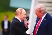 China Grabbed Data — Russia Pulled Levers Two political leaders shaking hands during a meeting