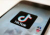 TikTok app icon on a smartphone screen