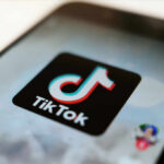 TikTok app icon on a smartphone screen