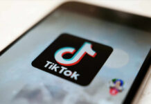 TikTok app icon on a smartphone screen