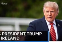Airport-Style Dragnet Shadows Trump at Irish Open 🔴 Live: US President Trump in Ireland | RTÉ News