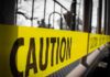 Inside FDA’s Baboon Lab – Risky Whooping Gamble Yellow caution tape stretched across a metal playground structure