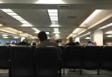 Mayor’s Meltdown Caught On Tape People seated in a waiting room with rows of chairs